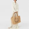 Logo Raffia Large Tote Bag Logo Raffia Large Tote Bag