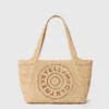 Logo Raffia Medium Tote Bag Logo Raffia Medium Tote Bag