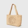Logo Raffia Medium Tote Bag Logo Raffia Medium Tote Bag