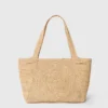 Logo Raffia Medium Tote Bag Logo Raffia Medium Tote Bag