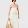 Logo Raffia Medium Tote Bag Logo Raffia Medium Tote Bag