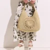 Logo Raffia Slouchy Large Tote Bag Logo Raffia Slouchy Large Tote Bag