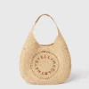 Logo Raffia Slouchy Medium Tote Bag Logo Raffia Slouchy Medium Tote Bag