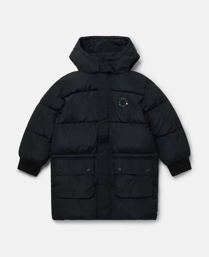 Logo Reversible Long Puffer Coat Logo Reversible Long Puffer Coat