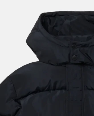 Logo Reversible Long Puffer Coat