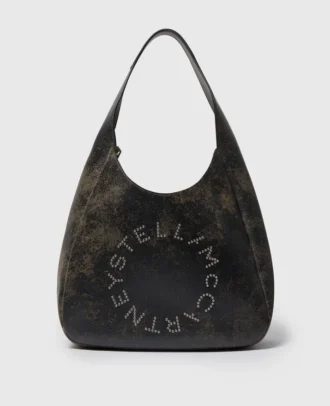 Logo Slouchy Aged Large Hobo Bag
