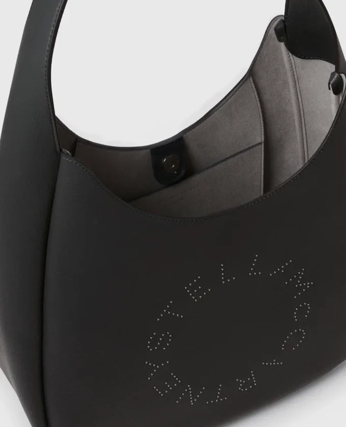 Logo Studded Large Hobo Bag Logo Studded Large Hobo Bag