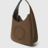 Logo Suede Large Hobo Bag Logo Suede Large Hobo Bag