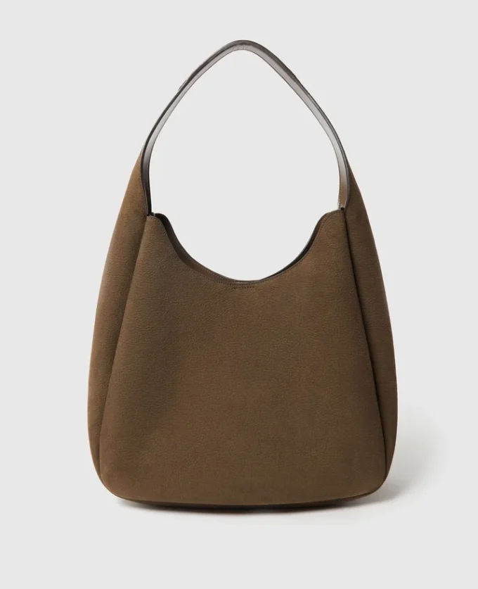 Logo Suede Large Hobo Bag Logo Suede Large Hobo Bag