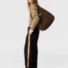 Logo Suede Large Hobo Bag Logo Suede Large Hobo Bag