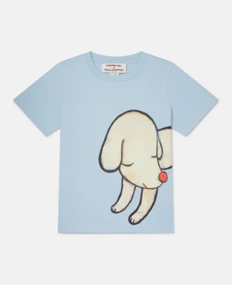 Lonesome Puppy Motif T-Shirt Lonesome Puppy Motif T-Shirt