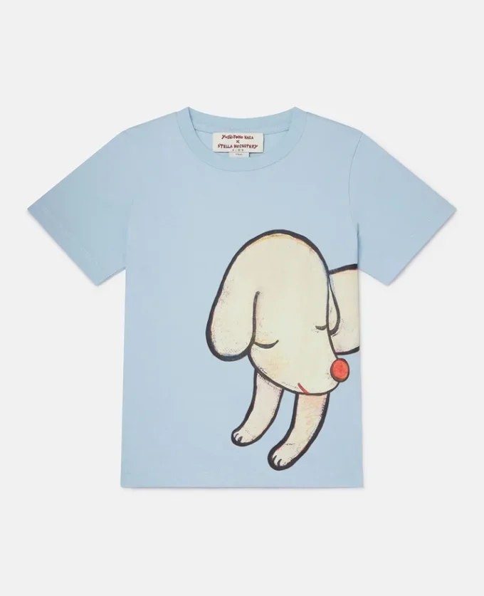Lonesome Puppy Motif T-Shirt Lonesome Puppy Motif T-Shirt