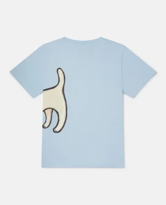 Lonesome Puppy Motif T-Shirt Lonesome Puppy Motif T-Shirt