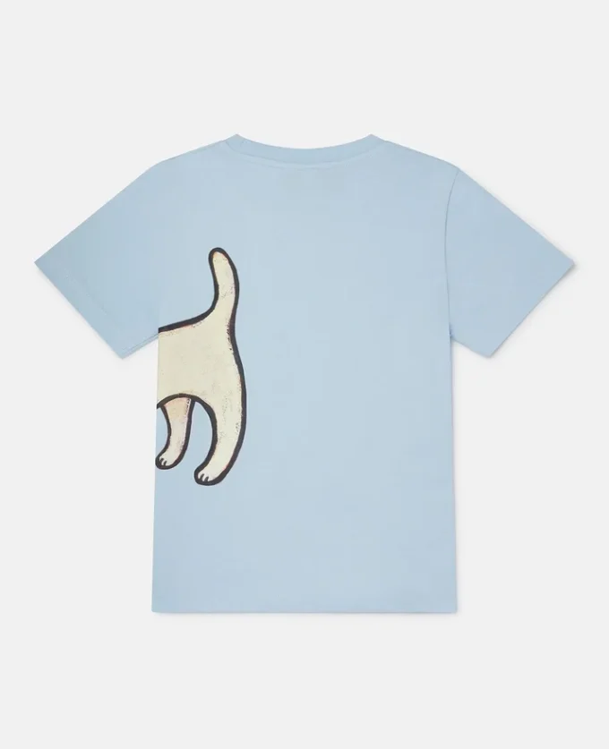 Lonesome Puppy Motif T-Shirt Lonesome Puppy Motif T-Shirt