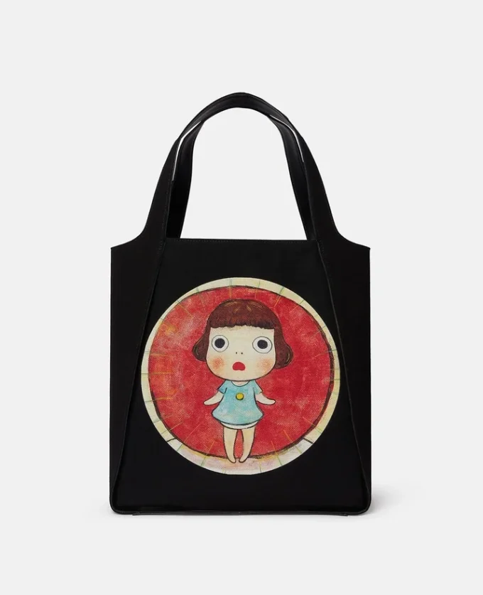Lonesome Puppy Print Cotton Canvas Tote Bag Lonesome Puppy Print Cotton Canvas Tote Bag