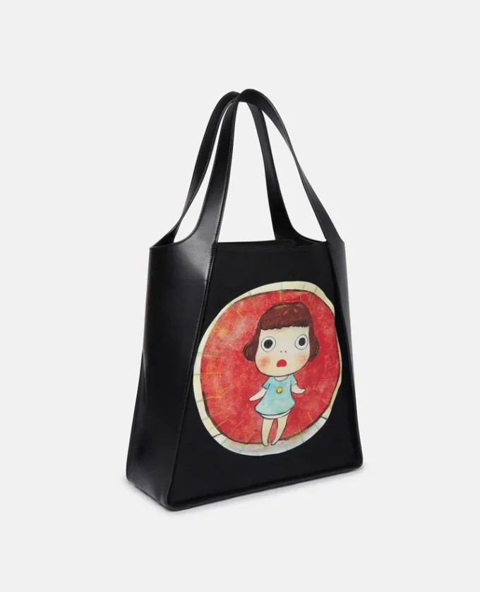 Lonesome Puppy Print Cotton Canvas Tote Bag Lonesome Puppy Print Cotton Canvas Tote Bag