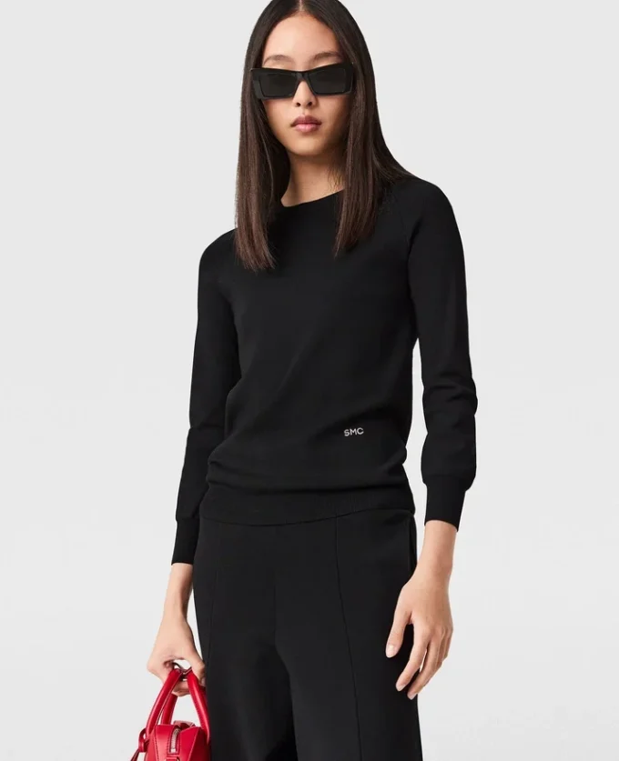 Long-Sleeve Compact Knit Top Long-Sleeve Compact Knit Top