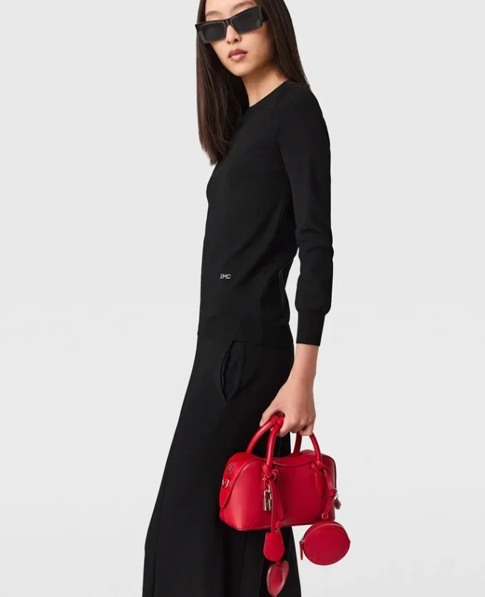 Long-Sleeve Compact Knit Top Long-Sleeve Compact Knit Top
