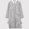 Long-Sleeve Pinstripe Shirt Dress Long-Sleeve Pinstripe Shirt Dress