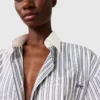 Long-Sleeve Pinstripe Shirt Dress Long-Sleeve Pinstripe Shirt Dress