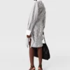 Long-Sleeve Pinstripe Shirt Dress Long-Sleeve Pinstripe Shirt Dress