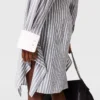 Long-Sleeve Pinstripe Shirt Dress Long-Sleeve Pinstripe Shirt Dress