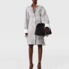 Long-Sleeve Pinstripe Shirt Dress Long-Sleeve Pinstripe Shirt Dress