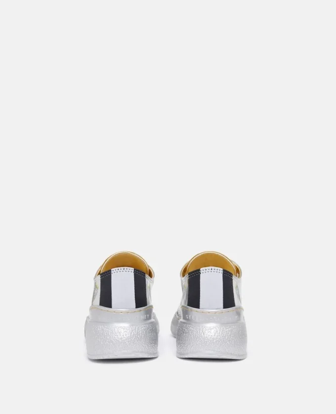 Loop Strawberry-Print Metallic Low-Top Trainers Loop Strawberry-Print Metallic Low-Top Trainers