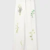 Low-Rise Floral Straight-Leg Pants Low-Rise Floral Straight-Leg Pants