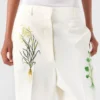 Low-Rise Floral Straight-Leg Pants Low-Rise Floral Straight-Leg Pants