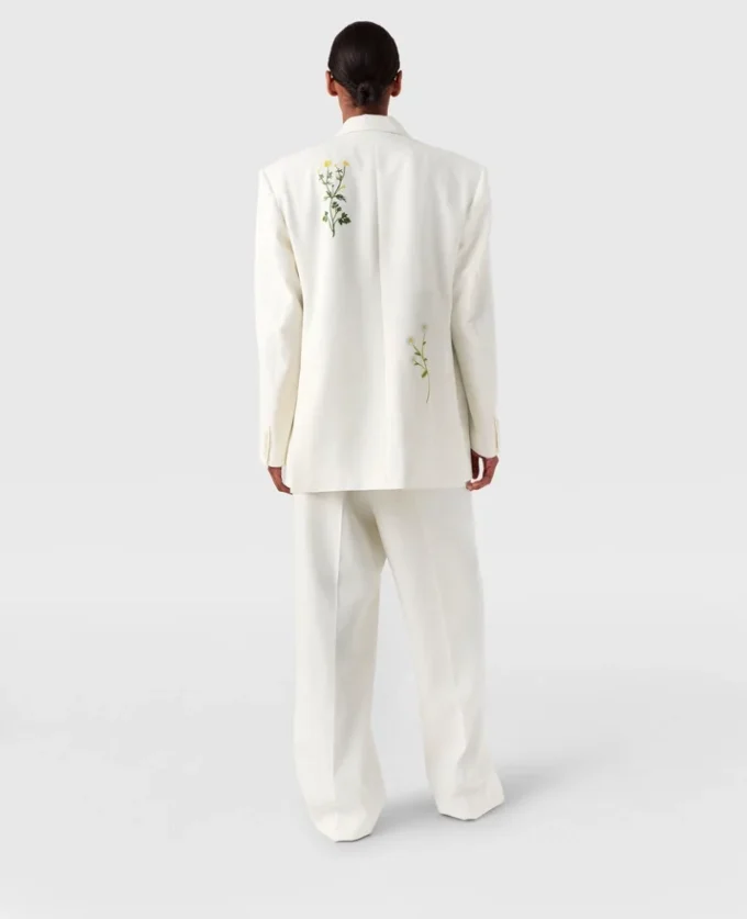 Low-Rise Floral Straight-Leg Pants Low-Rise Floral Straight-Leg Pants