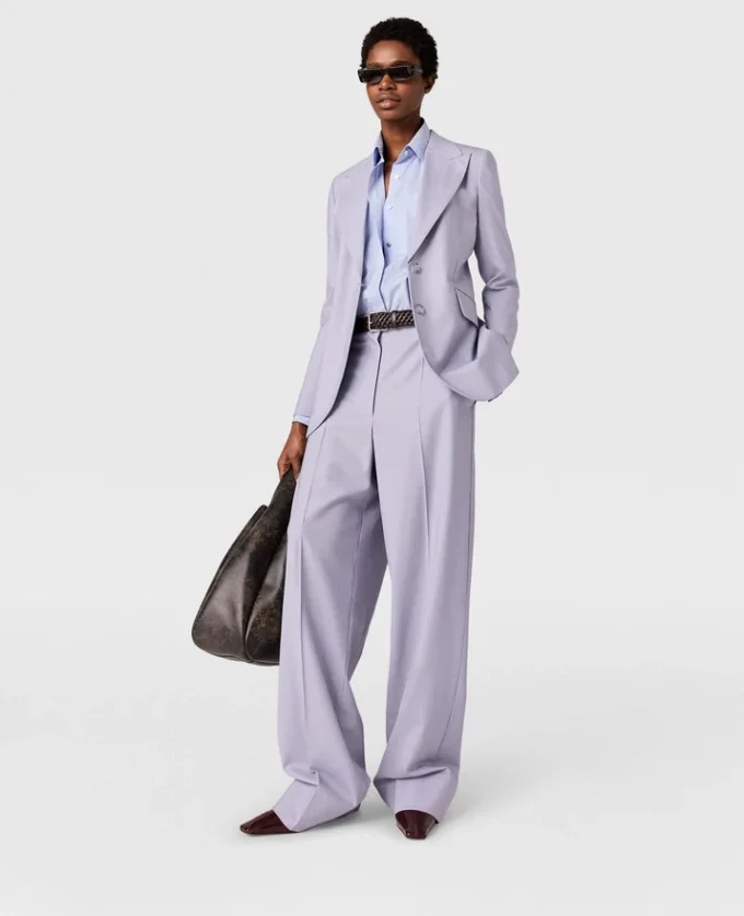 Single-Breasted Peak-Lapel Blazer Single-Breasted Peak-Lapel Blazer