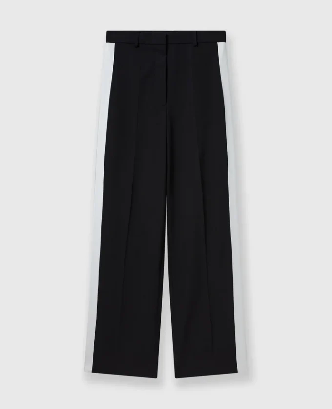 Low-Rise Stripe Straight-Leg Pants Low-Rise Stripe Straight-Leg Pants