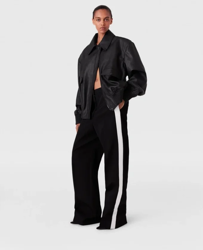 Low-Rise Stripe Straight-Leg Pants Low-Rise Stripe Straight-Leg Pants