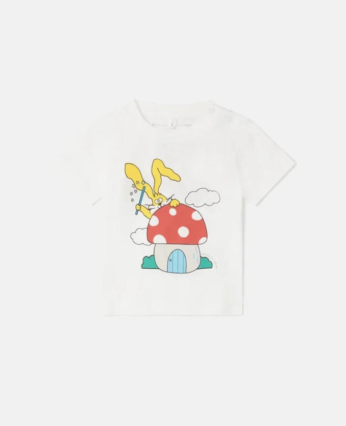 Magicians Bunny Graphic Crewneck T-Shirt Magicians Bunny Graphic Crewneck T-Shirt