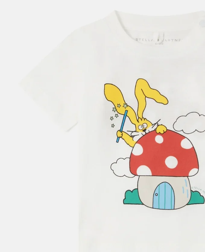 Magicians Bunny Graphic Crewneck T-Shirt Magicians Bunny Graphic Crewneck T-Shirt