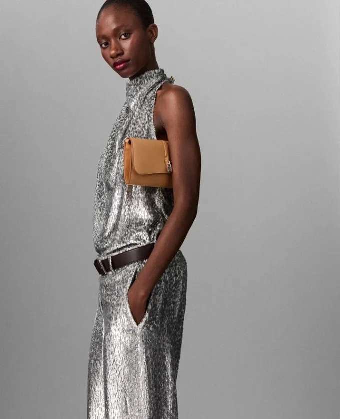 Metallic Velvet Halterneck Top Metallic Velvet Halterneck Top