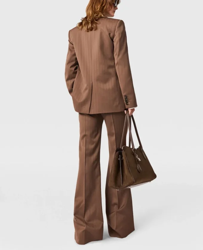 Oversized Pinstripe Double-Breasted Blazer Oversized Pinstripe Double-Breasted Blazer