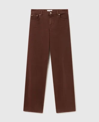 Mid-Rise Wide-Leg Denim Jeans