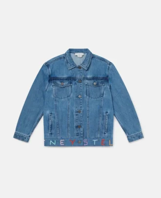 Moniker Embroidered Denim Jacket Moniker Embroidered Denim Jacket