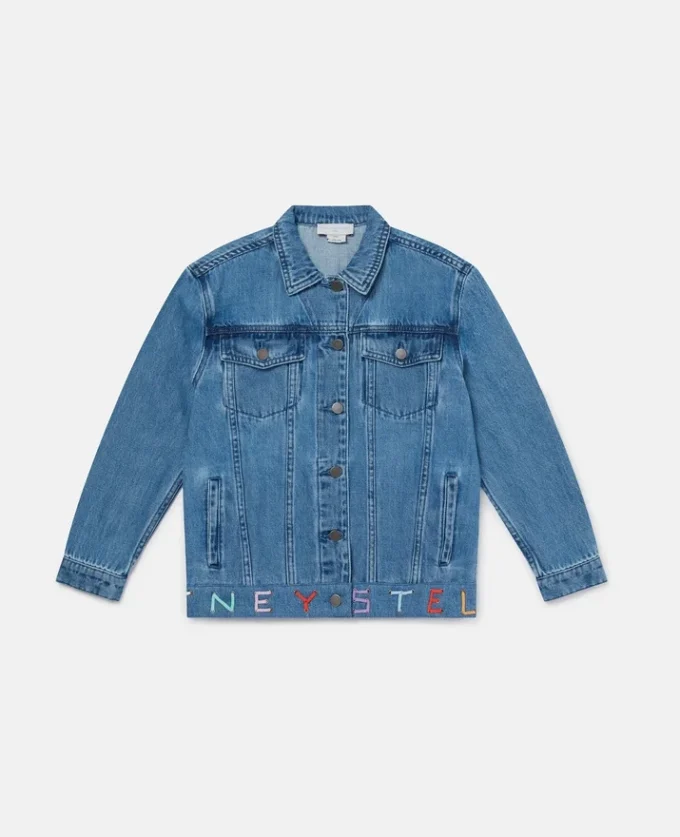 Moniker Embroidered Denim Jacket Moniker Embroidered Denim Jacket