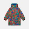 Monster Face Print Hooded Raincoat Monster Face Print Hooded Raincoat