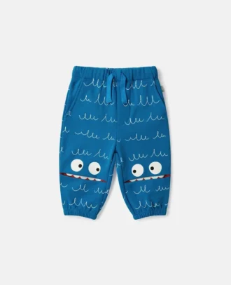 Monster Graphic Drawstring Sweatpants