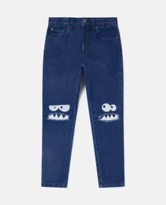 Monster Graphic Straight-Leg Jeans