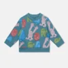 Monster Print Crewneck Sweatshirt Monster Print Crewneck Sweatshirt