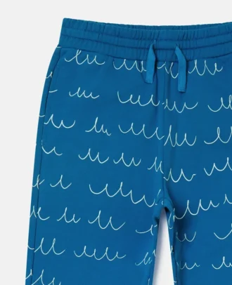 Monster Print Drawstring Sweatpants