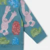 Monster Print Crewneck Sweatshirt Monster Print Crewneck Sweatshirt