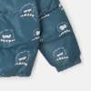 Monster Print Hooded Puffer Coat Monster Print Hooded Puffer Coat