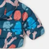 Monster Print Hooded Puffer Coat Monster Print Hooded Puffer Coat