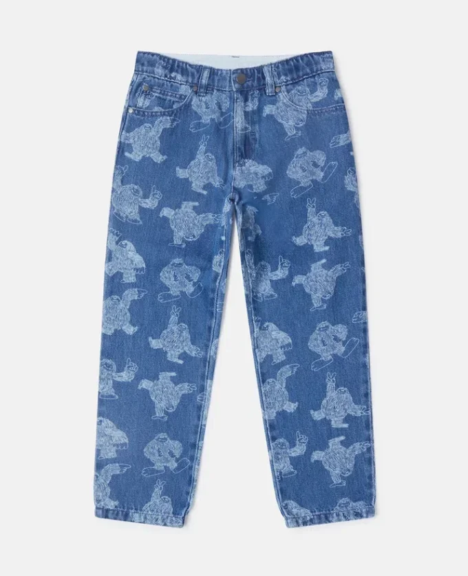 Monster Print Straight-Leg Jeans Monster Print Straight-Leg Jeans